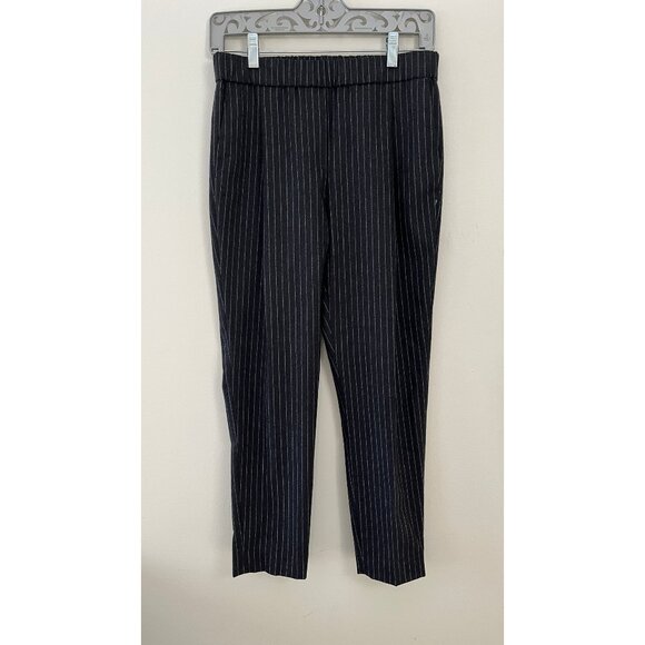 FABIANA FILIPPI CROPPED PINSTRIPE ELASTIC WAIST PANTS XXS - Picture 2 of 8
